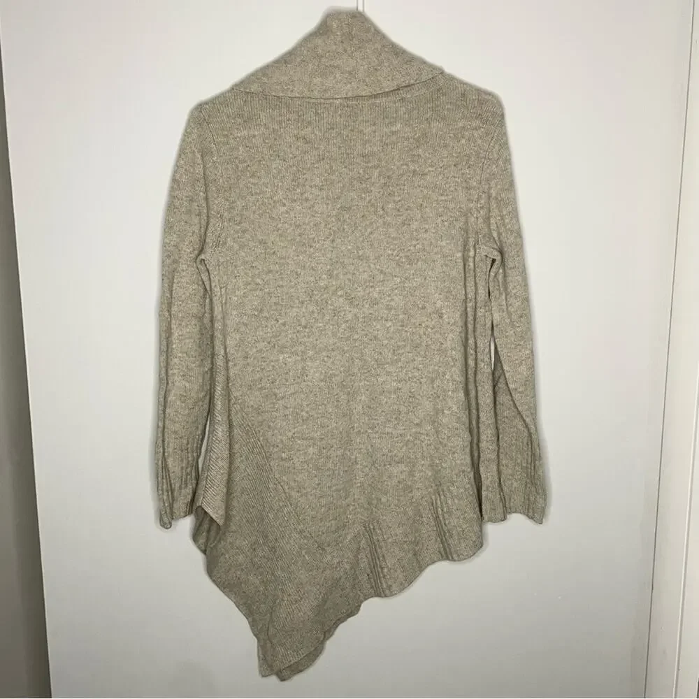 Eileen Fisher Asymmetrical Funnel Neck Sweater Size XS